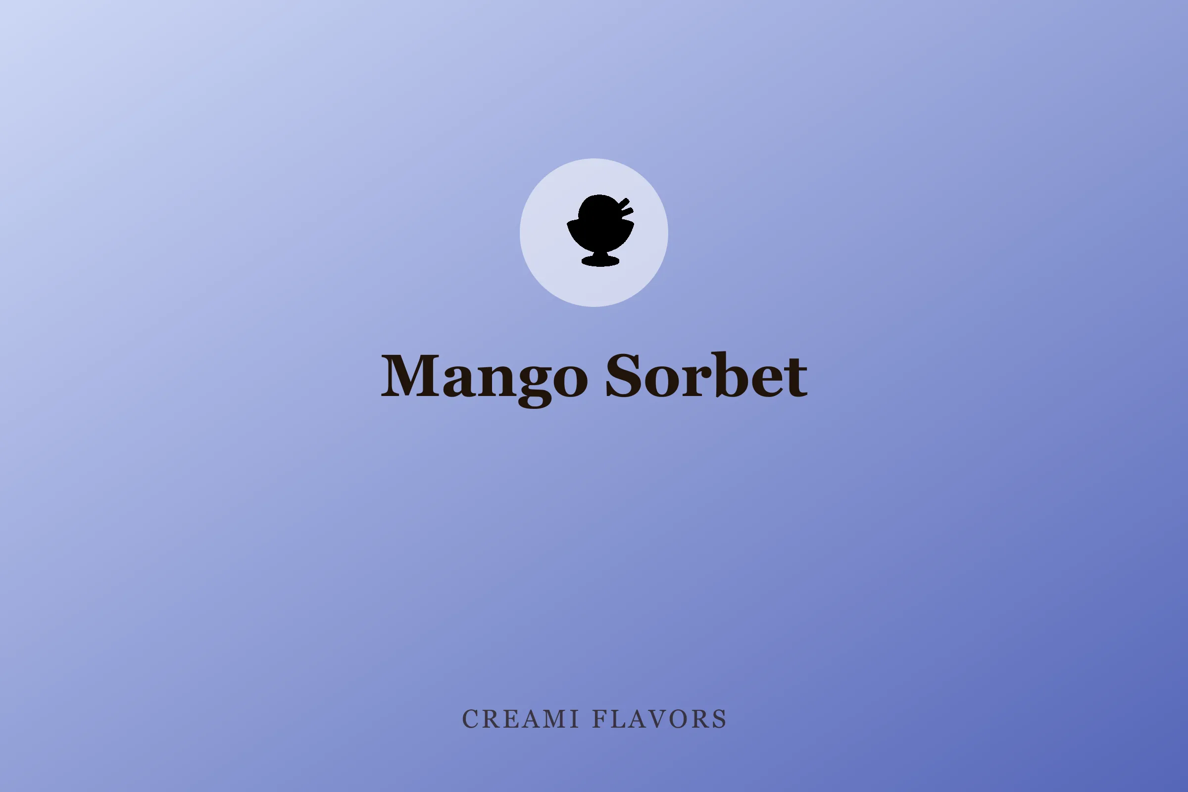 A pint of vibrant golden-orange mango sorbet with soft ripples, scooped into a chilled bowl and finished with a wedge of fresh lime.